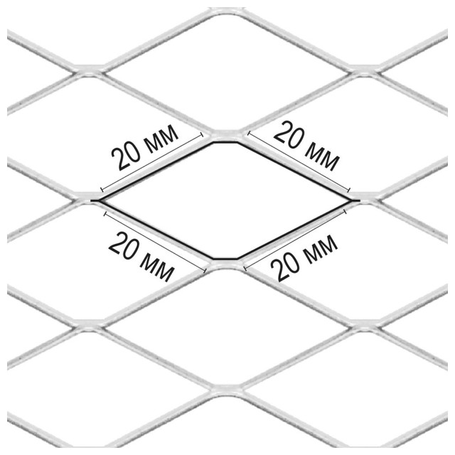 сетка металлическая оцинкованная STRECK  15х1м ячейка 20х20мм