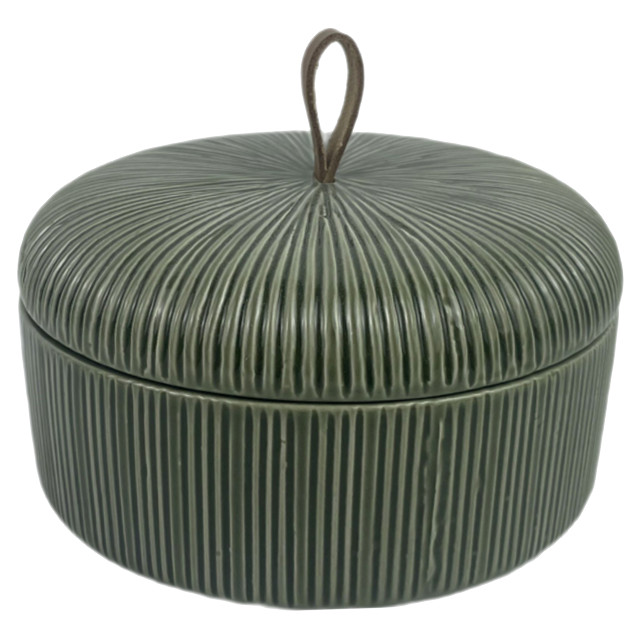 шкатулка TODELIA Эко/Green box 15,2х15,2х11,5см керамика