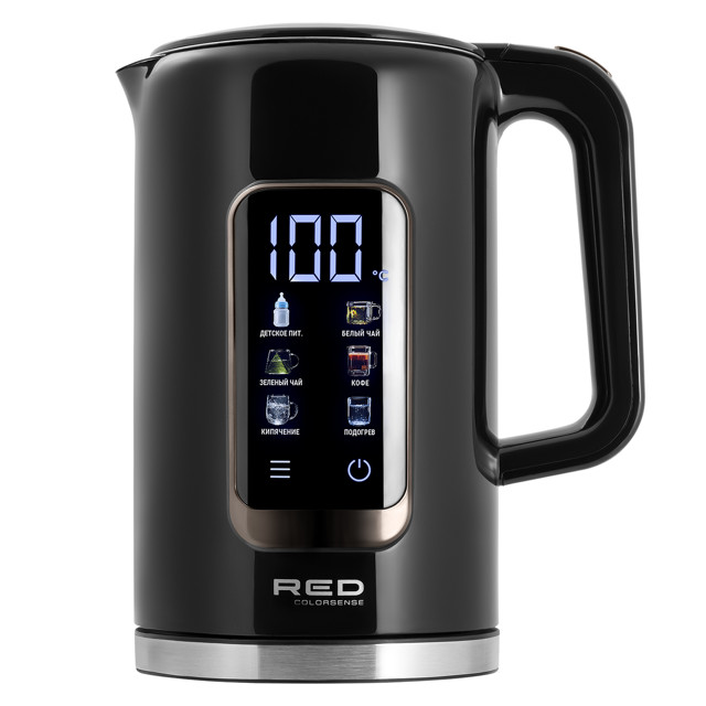 чайник RED SOLUTION AM120D 2000Вт 1,7л металл/пластик черный