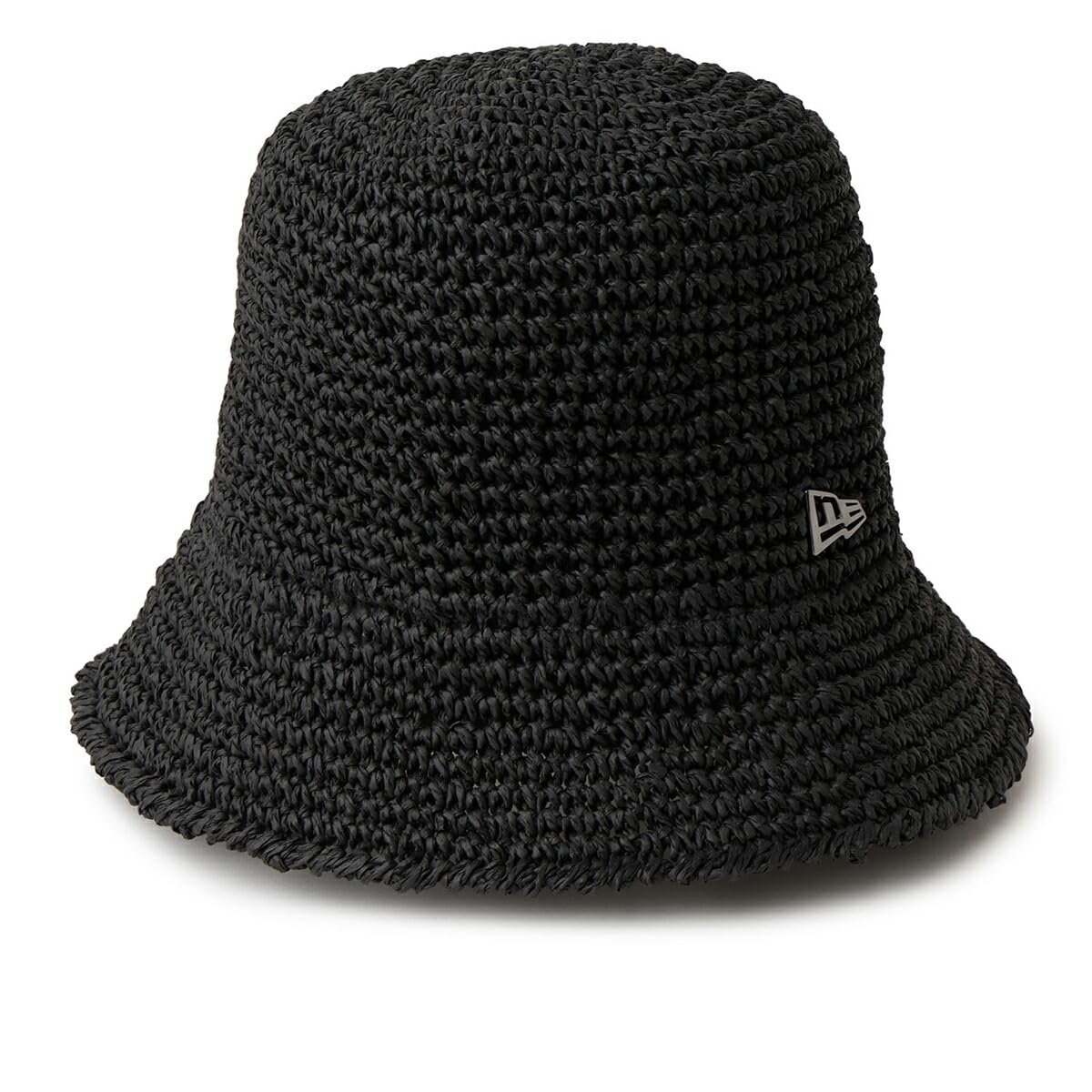Панама New Era Бумажная Вязание крючком Складная Дышащая Весна Лето BUCKET01 SB PAPER Черный M/L чёрный