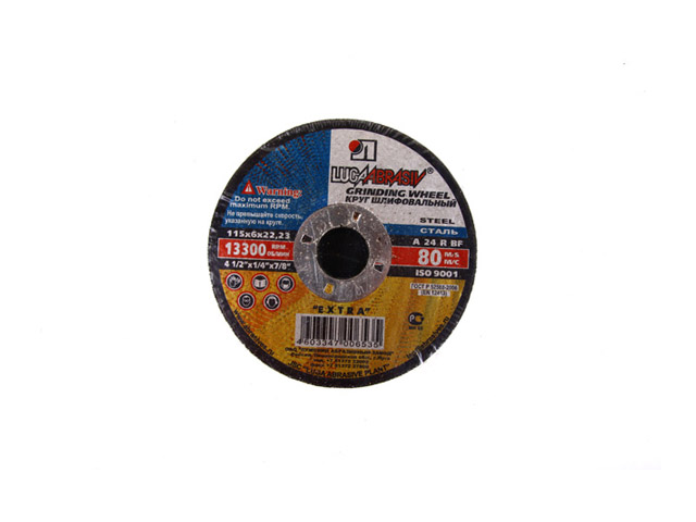 круг обдирочный 115х6х22 А24 тип 1 по металлу LUGA ABRASIVE