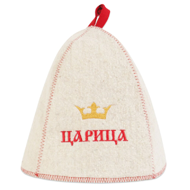 шапка для бани Царица войлок ЕВА