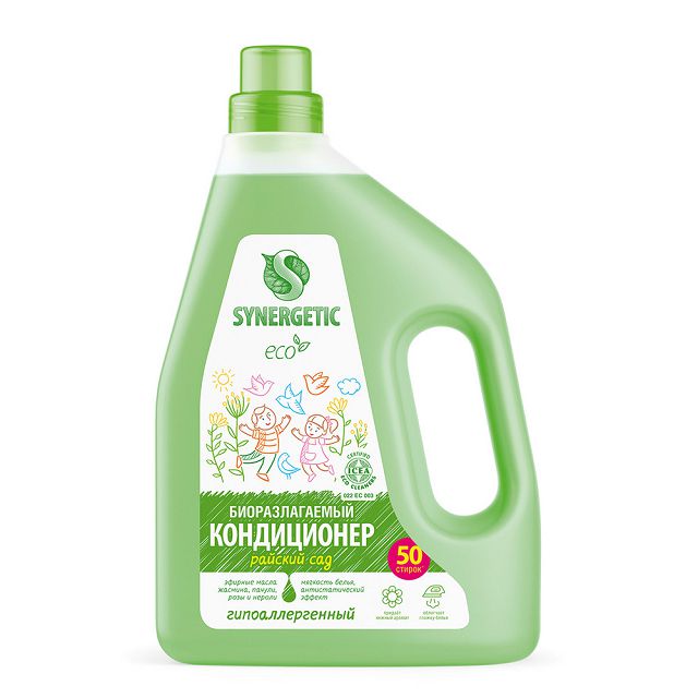 кондиционер для белья SYNERGETIC Райский сад 1,5л