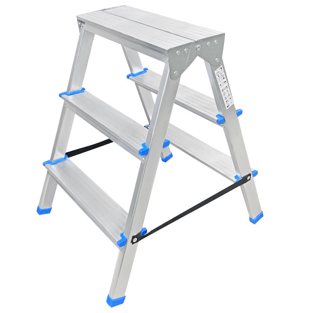 стремянка двухсекционная LADDERBEL 3 ступени алюминиевая
