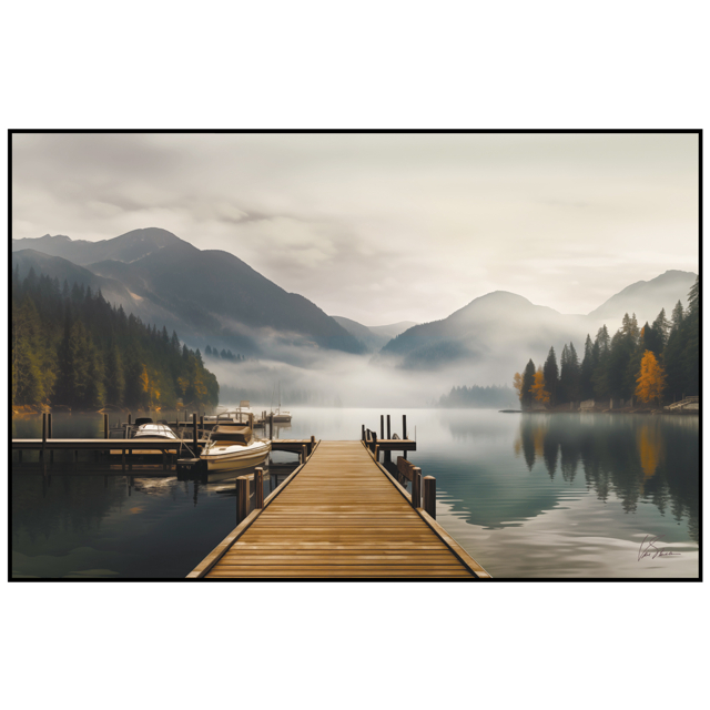 картина в раме на холсте River 700х1100мм VICTORIA STENOVA