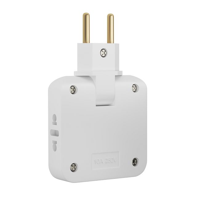 переходник сетевой СТАРТ евростандарт 10А c двумя USB-портами