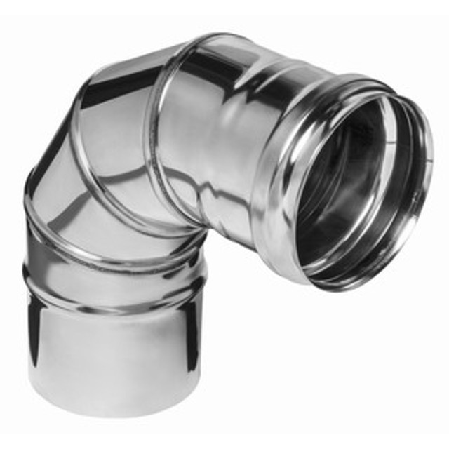 отвод дымохода без изоляции 90 град Ф115мм AISI 430 FE FLUES