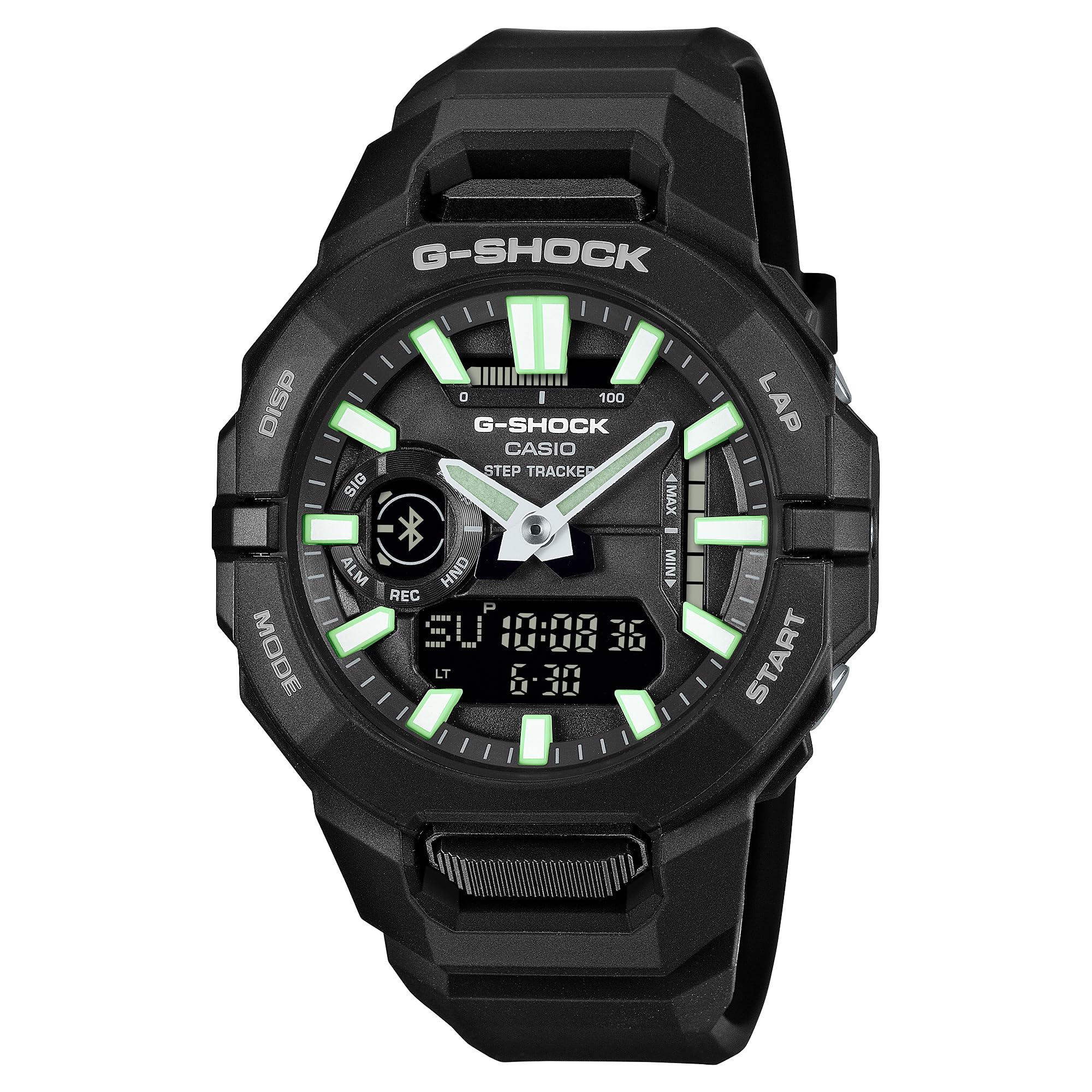 Спортивная линейка Связь со смартфоном Часы Casio Черный Зарубежная модель G-SHOCK G-Shock Аналогово-цифровые GBA-950-1A Мужские чёрный