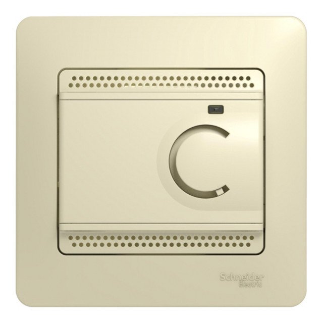 термостат SYSTEME ELECTRIC Glossa бежевый (для теплого пола) SCHNEIDER ELECTRIC