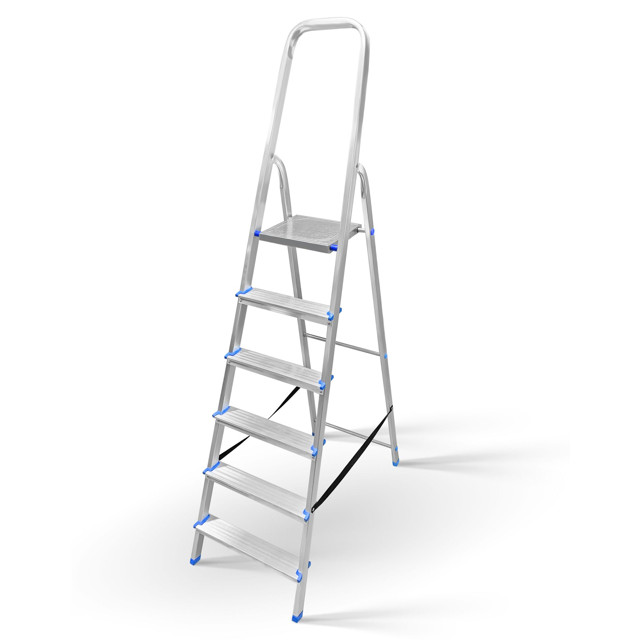 стремянка односекционная LADDERBEL 6 ступеней алюминиевая