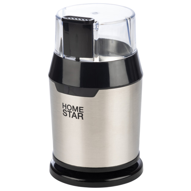 кофемолка HOMESTAR HS-2036 200Вт 50г ножевая черный/серебристый