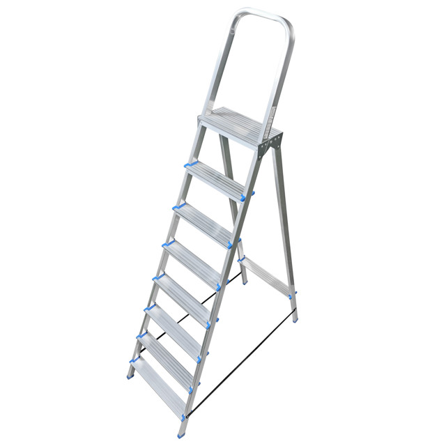 стремянка односекционная LADDERBEL 8 ступеней алюминиевая