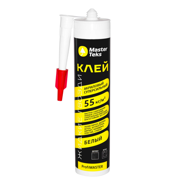 клей акриловый MASTERTEKS суперсильный 430г белый, арт.9781738