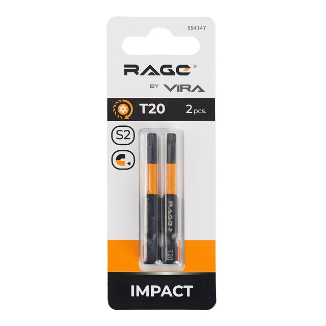 бита RAGE by VIRA TORX T20 50мм 2шт