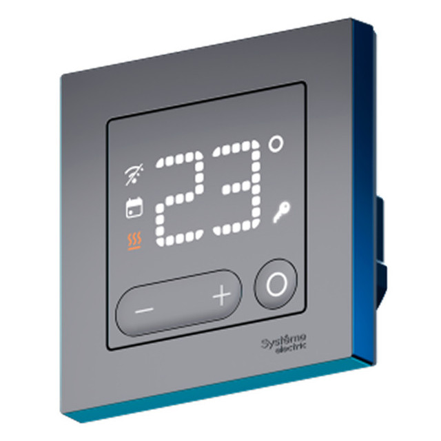 терморегулятор SBER Systeme Electric ATLASDESIGN SMART программируемый Zigbee 16 А мех. черный