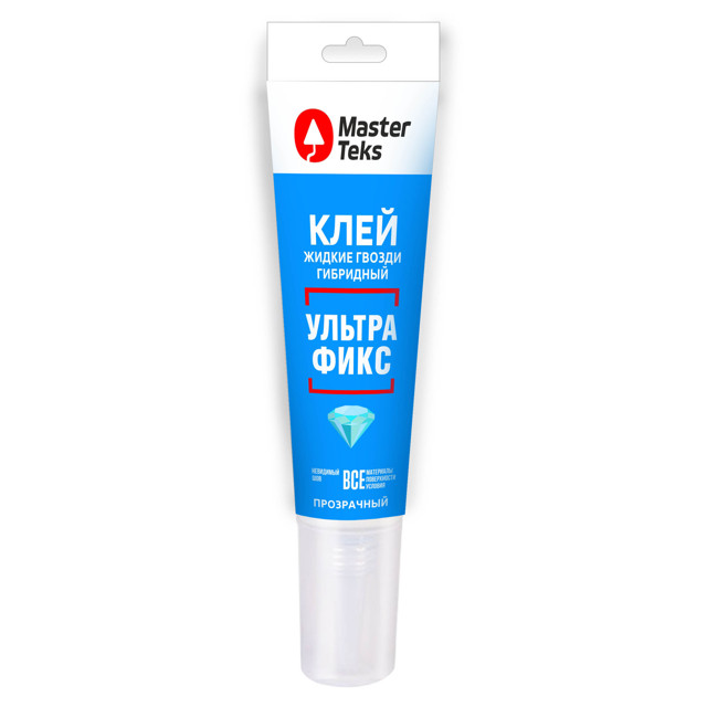 клей монтажный MASTERTEKS жидкие гвозди Ультрафикс 85г бесцветный, арт.9782292