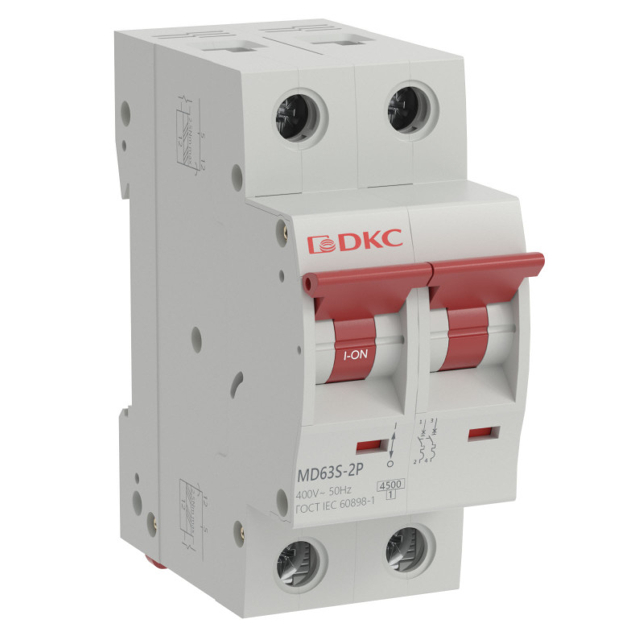 выключатель автоматический модульный DKC YON max 16А 2P 4,5кА C