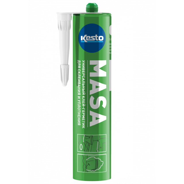 клей-герметик гибридный KESTO 50 Masa STP-полимер черный 310мл, арт.91634