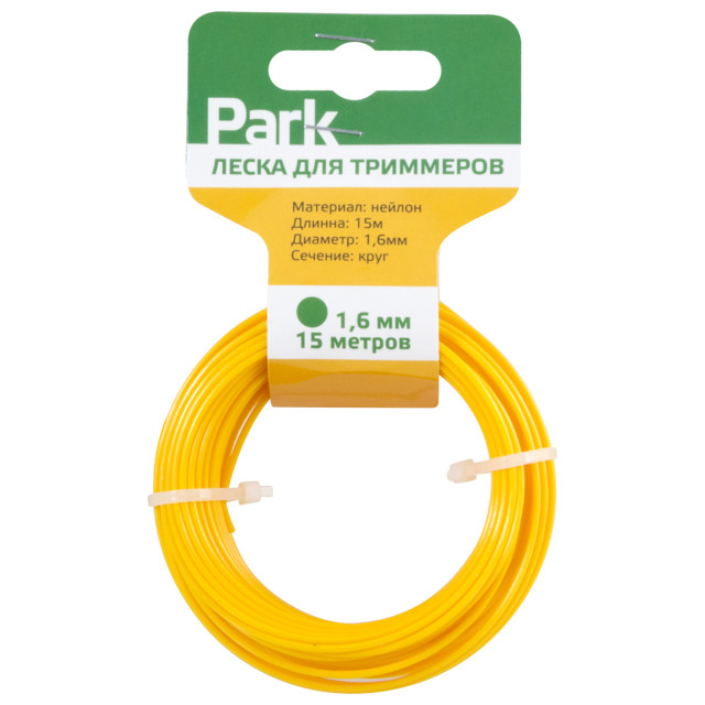 леска для триммера PARK 1,6мм 15м круг