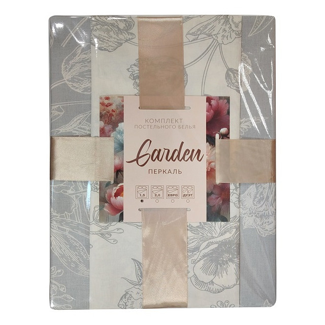 постельное белье дуэт Garden перкаль 2 нав.50х70см, арт.GardenДУЭТ_344 Нет марки