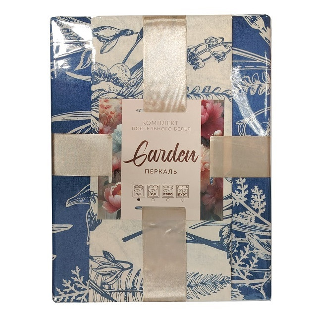 постельное белье дуэт Garden перкаль 2 нав.50х70см, арт.GardenДУЭТ_346 Нет марки