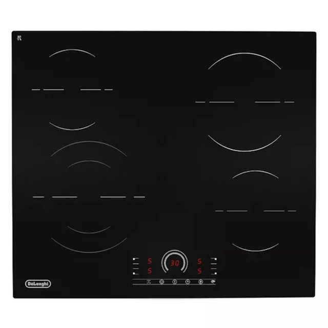 поверхность электрическая DELONGHI Velia 1E1F CH 60см 4 конфорки черный