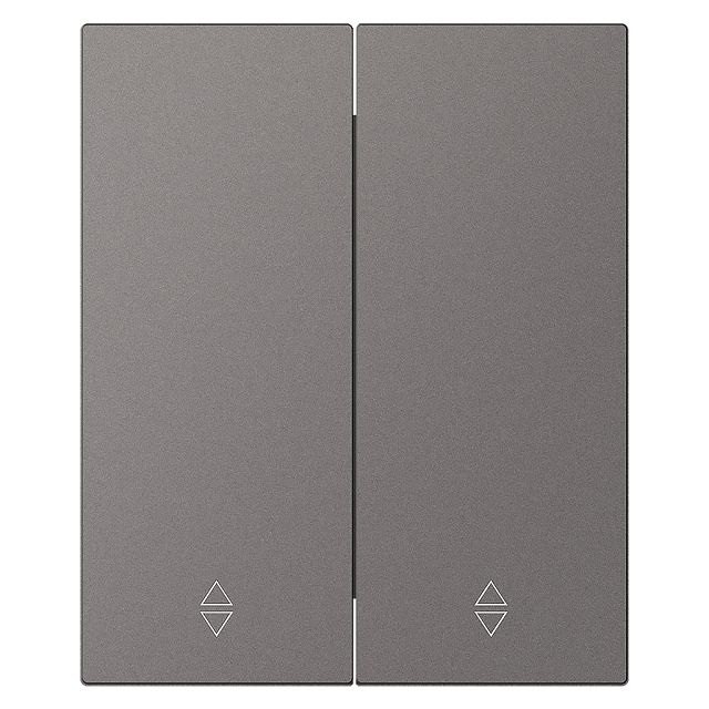 переключатель проходной 2-клавишный SMARTBUY Альтаир модульный 10А графит