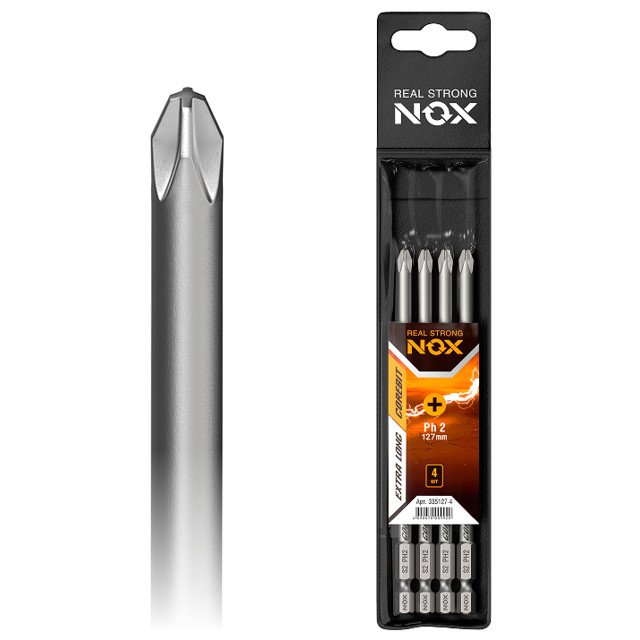 бита NOX PH2 127мм 4шт