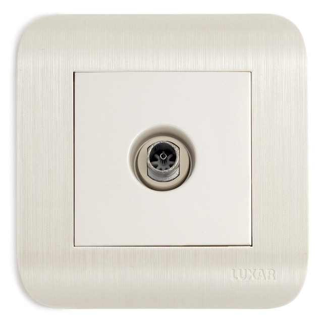 розетка телевизионная LUXAR Deco IP20 белый Не указана