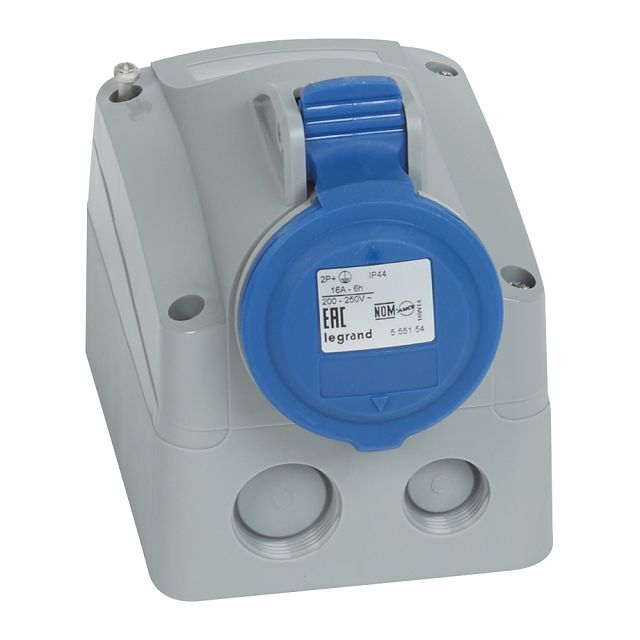 розетка силовая LEGRAND 90167 с/з IP44 16А