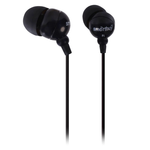 наушники внутриканальные SMARTBUY SBE-1100 Color Trend проводные черный