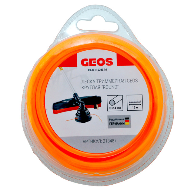 леска для триммера GEOS 2,4мм 15м круг