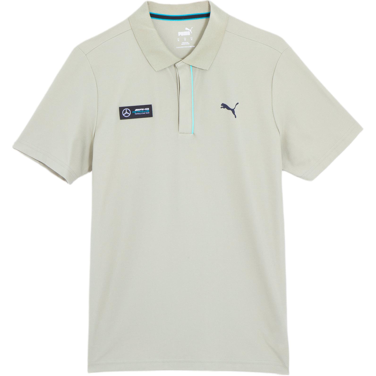 Puma Amg Racing Series Comfortable Versatile Short Sleeve Polo Shirt Men tops Birch-Green 538478-07 XS beige