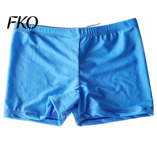 Skin-friendly Swim Shorts Kids Swimming Trunks Adjustable Waistband Stain-Resistant Soft Children Swimwear Breathable Quick-Drying Fabric Comfortable M озеро синий fankeao