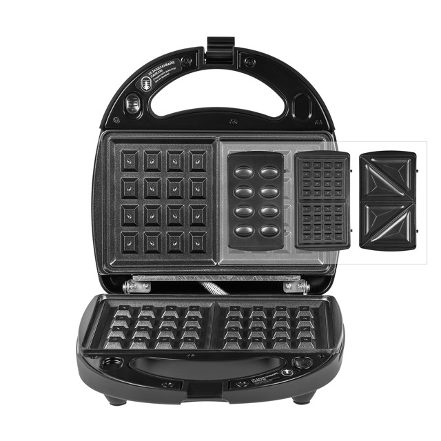 минипекарня RED SOLUTION RMB-M603 700Вт 3 панели сэндвич/вафли/орешки