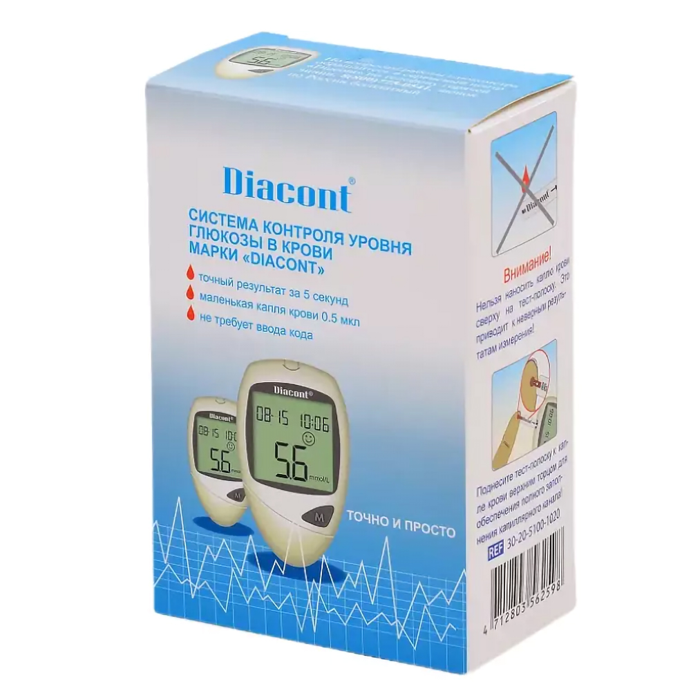 Глюкометр Диаконт стандарт OK Biotech Co., Ltd. 136291