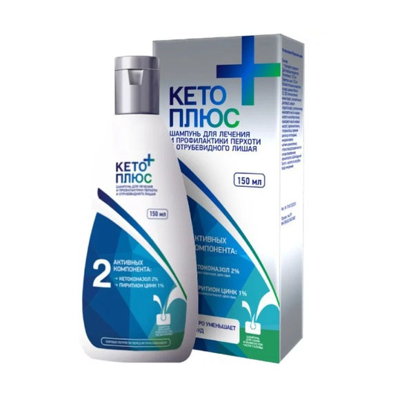 Кето плюс шампунь 150мл Glenmark Pharma 93997