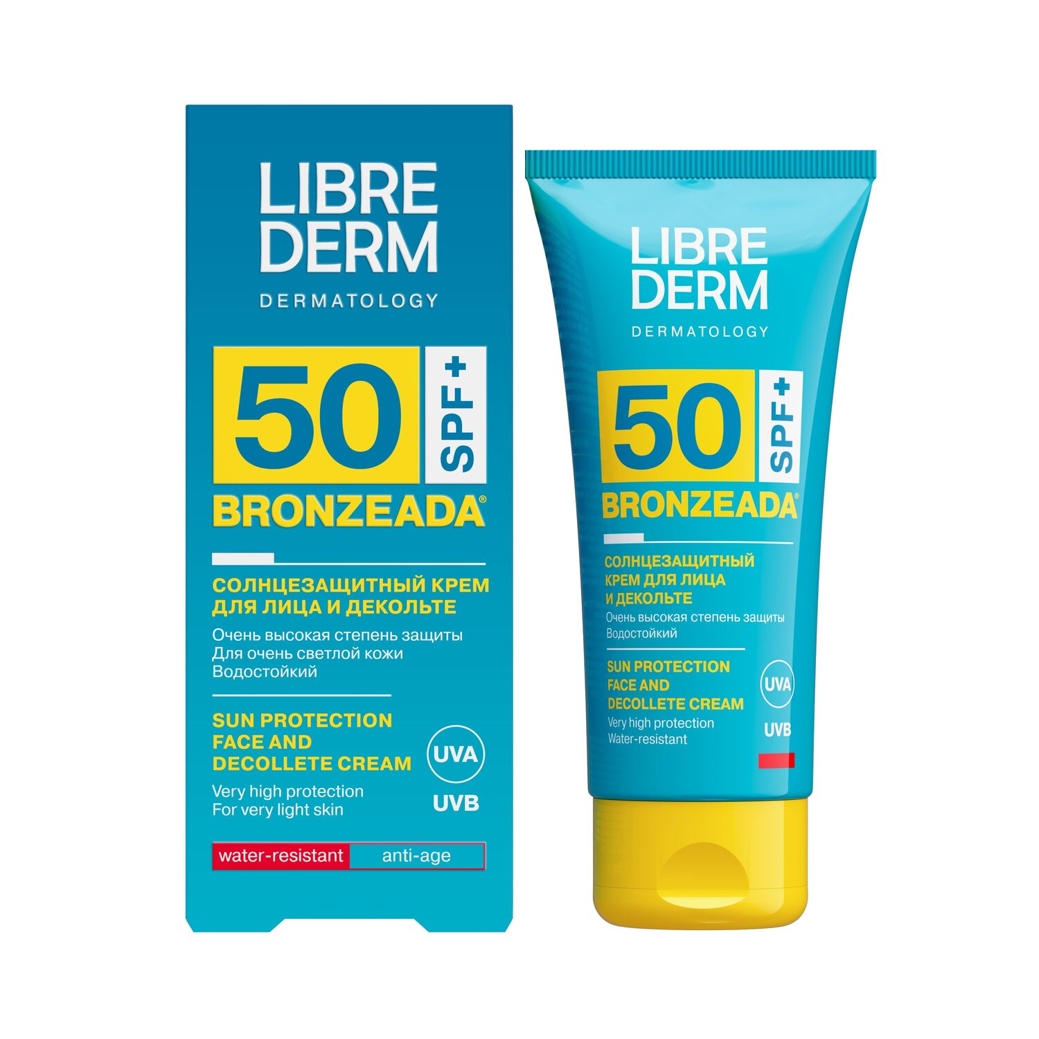 Либридерм Бронзиада солнцезащитный крем для лица и зоны декольте SPF50 50мл Target S.R.L. БИОФАРМЛАБ ООО 4481483