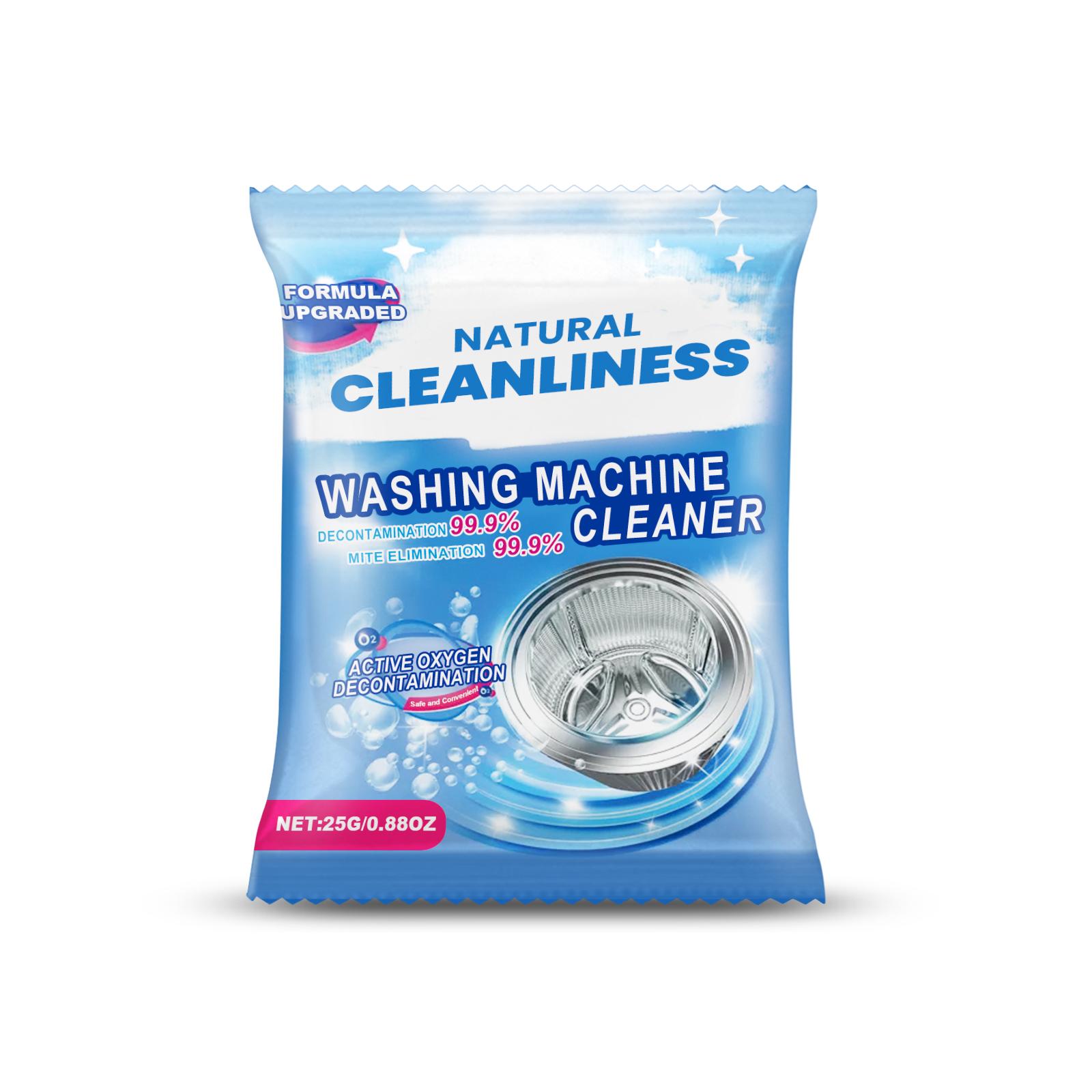 Washing machine cleaning powder Cleans dirt and odors, multi-purpose household laundry tub cleaner for freshness 25g gray Jakehoe