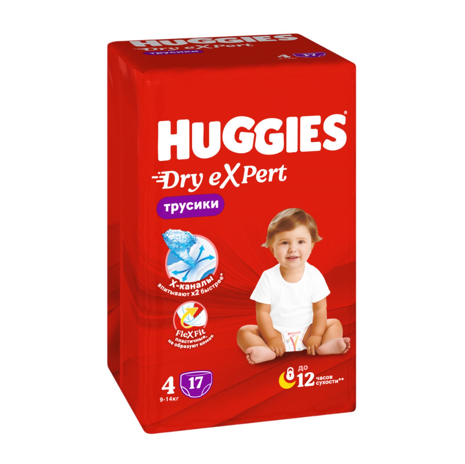 Хаггис трусики-подгузники Драй эксперт р-р 4 9-14кг №17 KIMBERLY-CLARK 152315