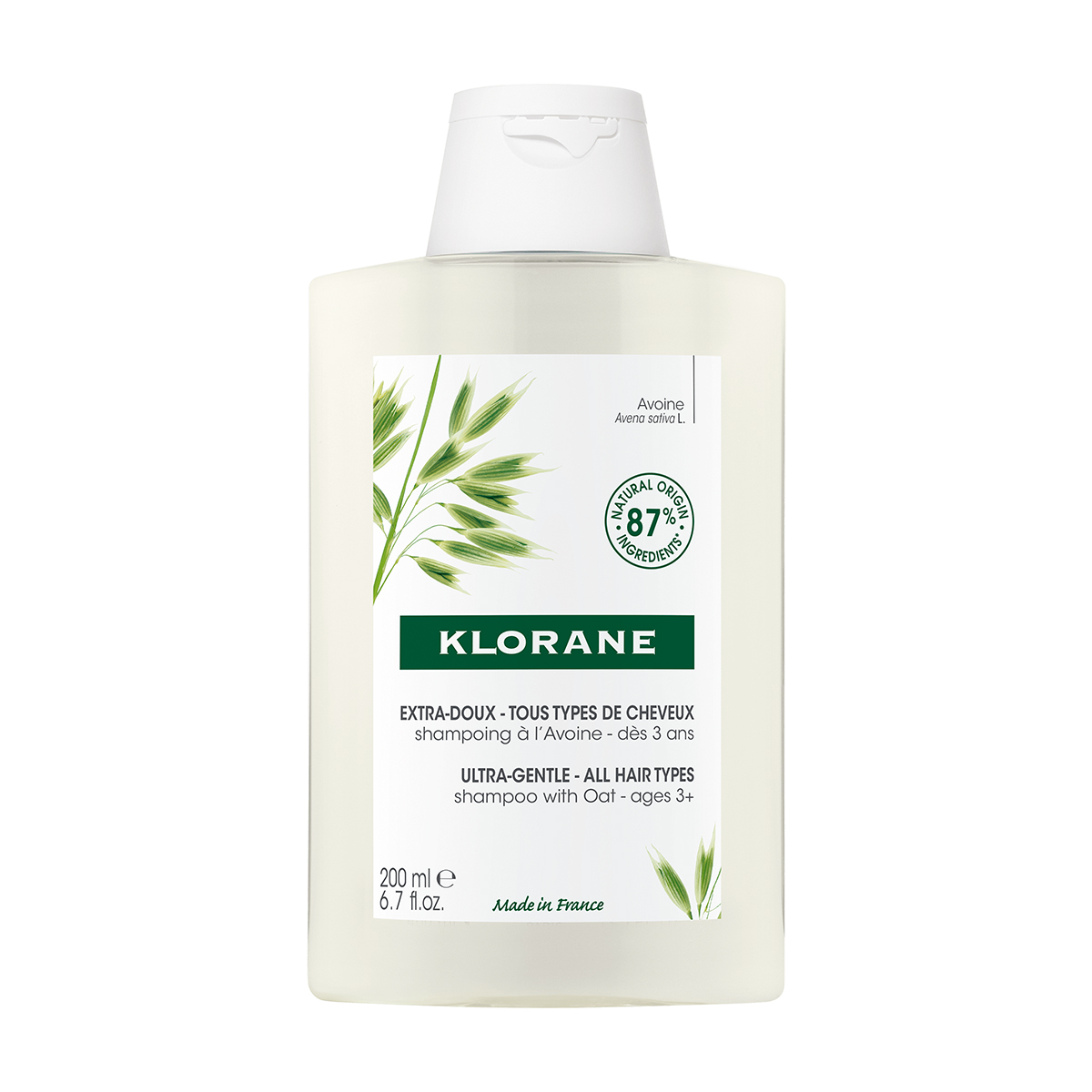 Клоран шампунь молочко овса для частого применения 200мл Lab.Pierre Fabre Dermo-Cosmetique 51230