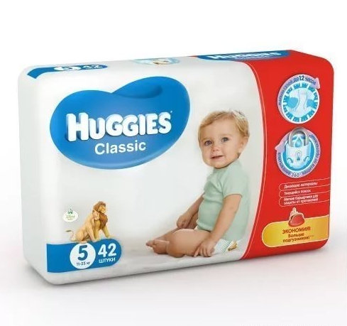 Хаггис подгузники Классик джуниор 11-25кг №40 42 KIMBERLY-CLARK 45866