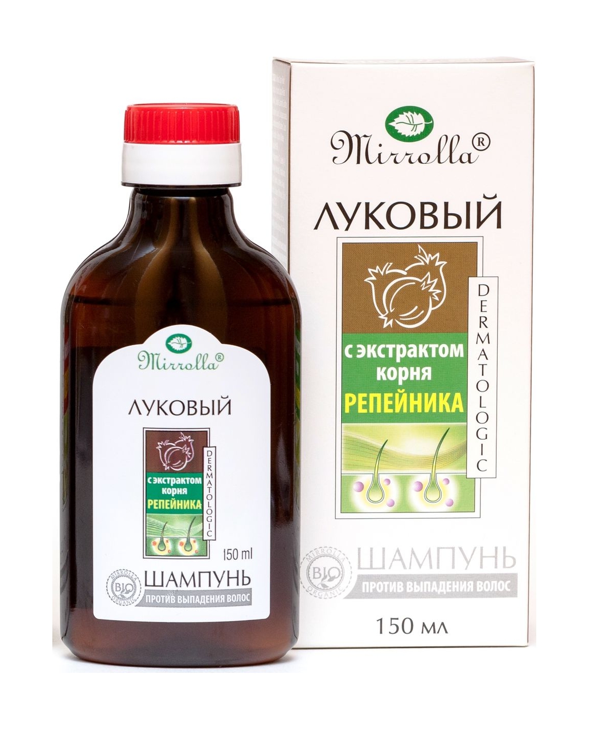 Шампунь Луковый экстракт корня репейника 150мл Мирра 88038