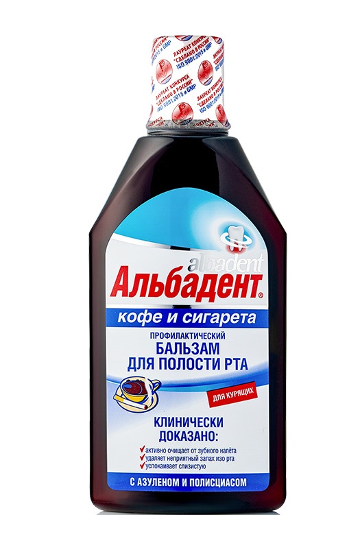 Альбадент бальзам для полости рта Кофе Сигарета 400мл Вита 28212