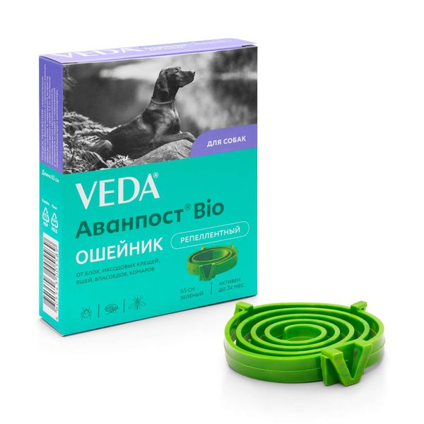 Ошейник репеллентный для собак Аванпост Bio Veda 65см Корвет НПЦ ОО 154557