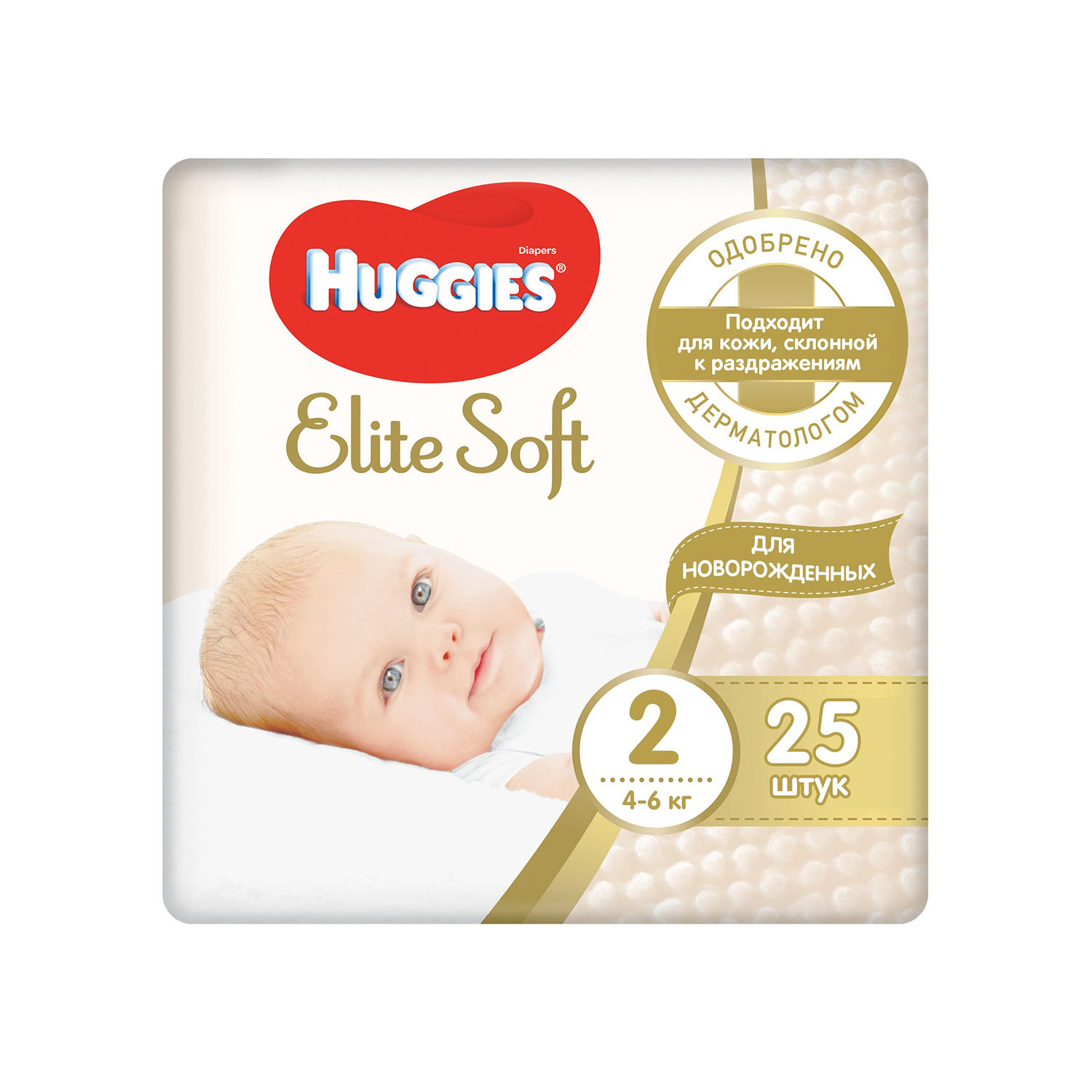 Хаггис подгузники Элит Софт 2 4-6кг №25 KIMBERLY-CLARK 108973