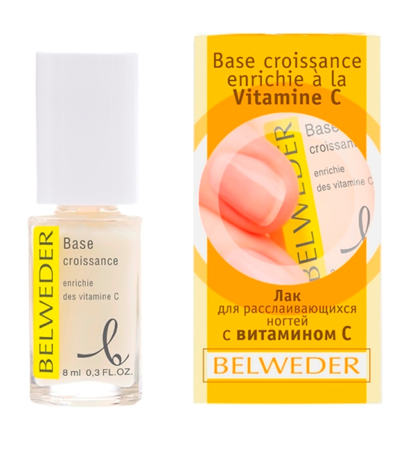 Бельведер лак для ногтей расслаивающихся витамин С 8мл Barbra Laboratoires 56831