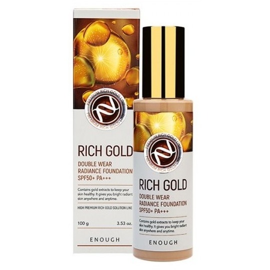 Тональный крем Enough Rich Gold Double Wear Radiance Foundation SPF50+