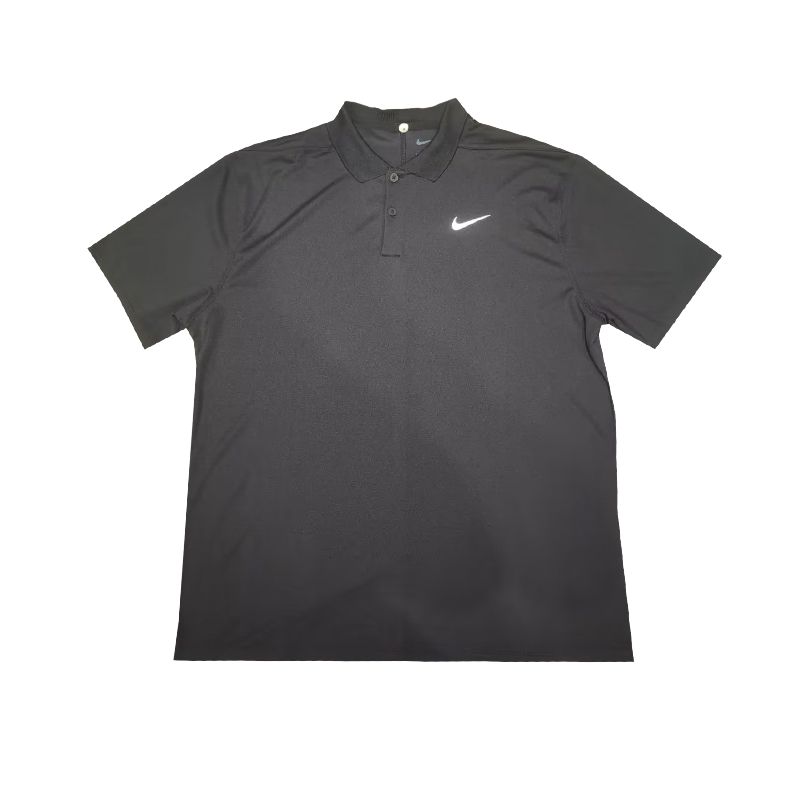 Мужские поло Nike Черный Воротник Умеренный Прямой крой DD8373-010 M gray
