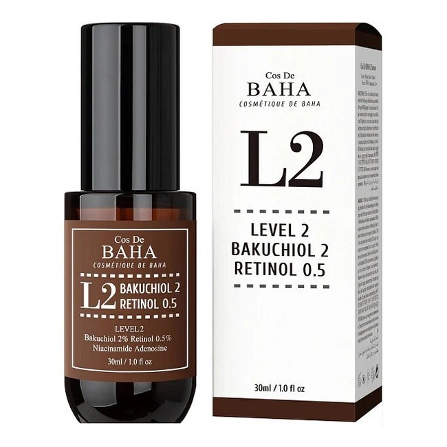 Сыворотка для лица Cos De Baha Bakuchiol 2% Retinol 0.15% (L2)